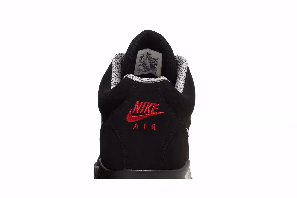 Nike Air Flight Lite Mid Black White, view 8