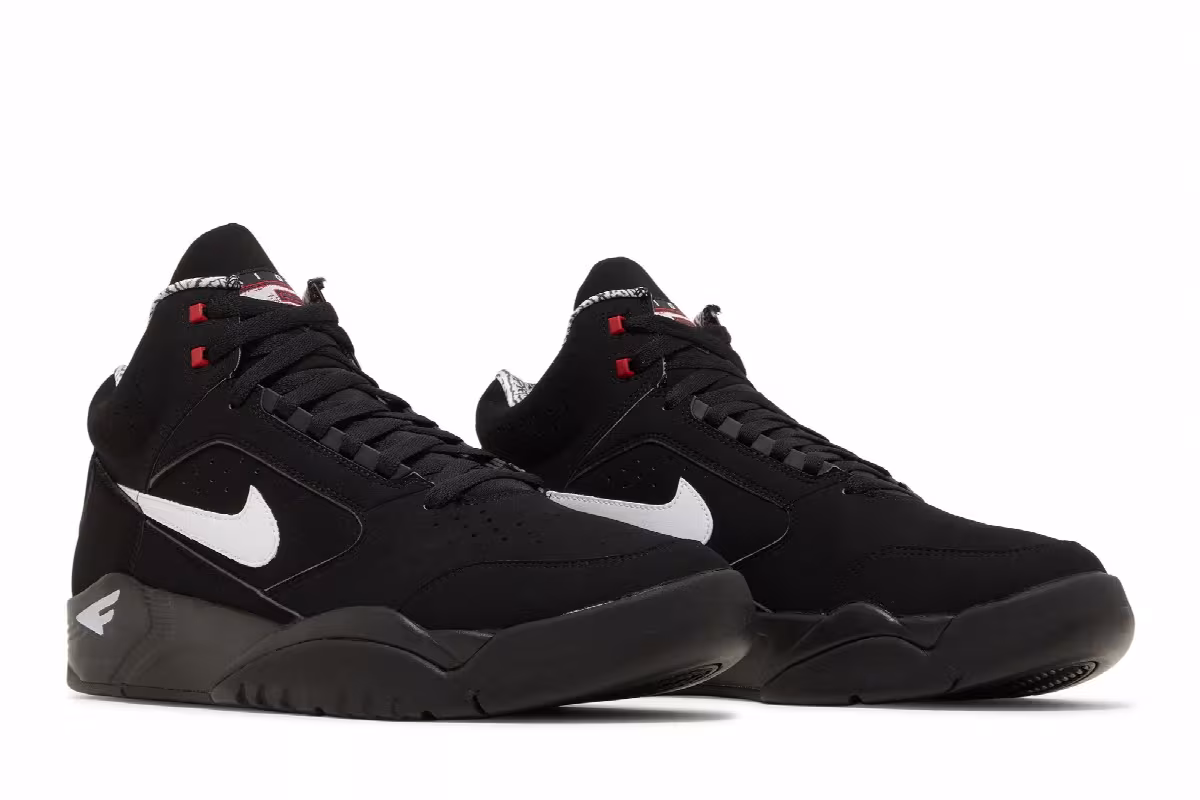 Nike Air Flight Lite Mid Black White, view 9