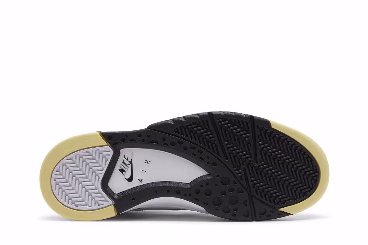 Nike Air Flight Lite Mid White Black Lemon, view 5