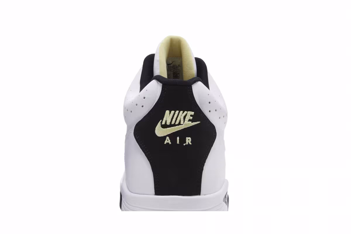 Nike Air Flight Lite Mid White Black Lemon, view 8