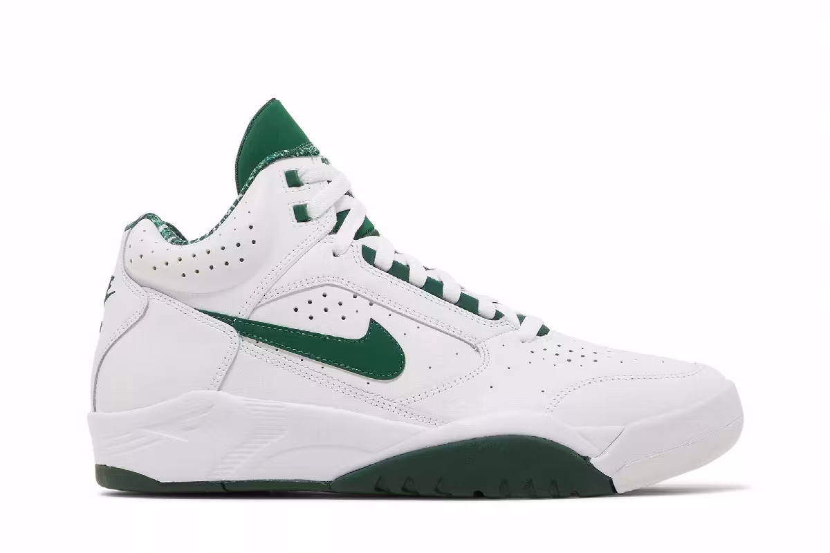 Nike Air Flight Lite Mid White Gorge Green, view 2
