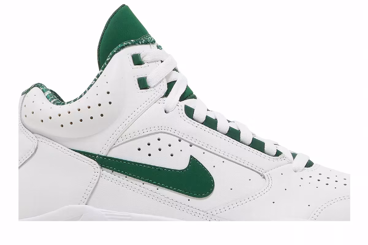 Nike Air Flight Lite Mid White Gorge Green, view 3
