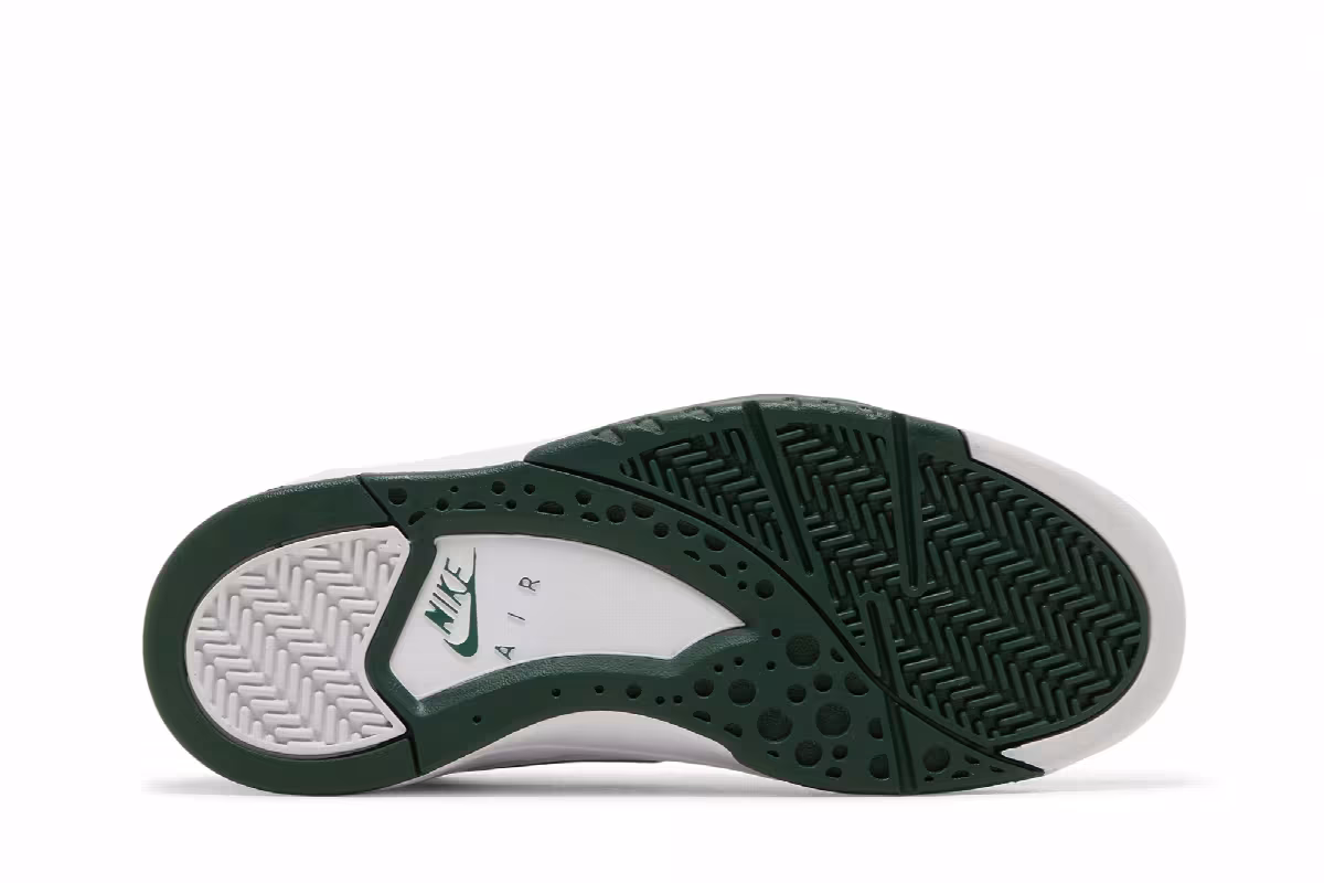 Nike Air Flight Lite Mid White Gorge Green, view 5