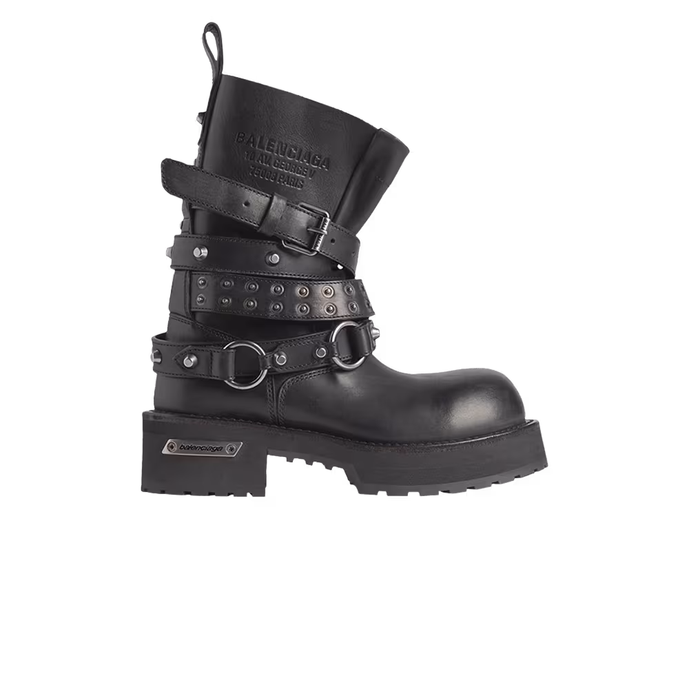 Balenciaga Venom City Bootie In Black Black