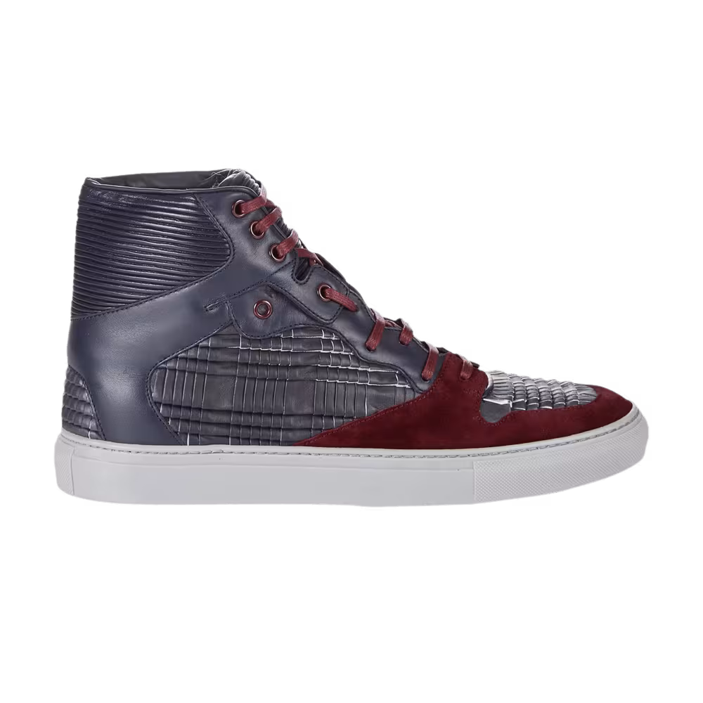 Balenciaga Origami Panel High Navy Burgundy