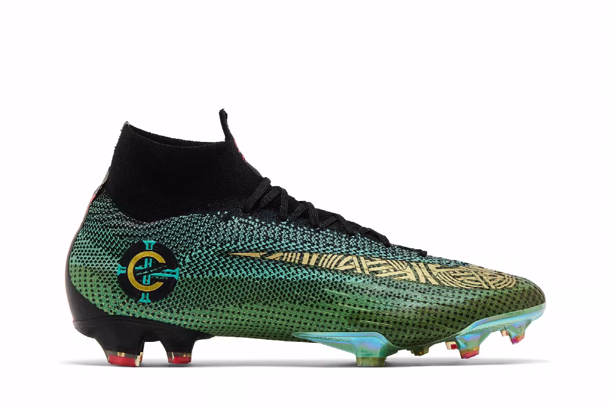 Nike Mercurial Superfly 6 Elite CR7 FG Green Black Gold, view 2