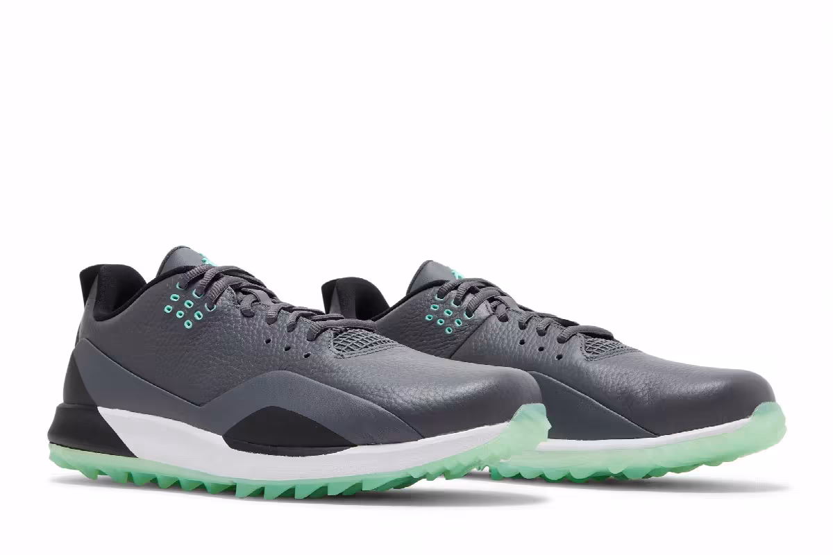 Air Jordan ADG 3 Dark Grey Green Glow, view 9