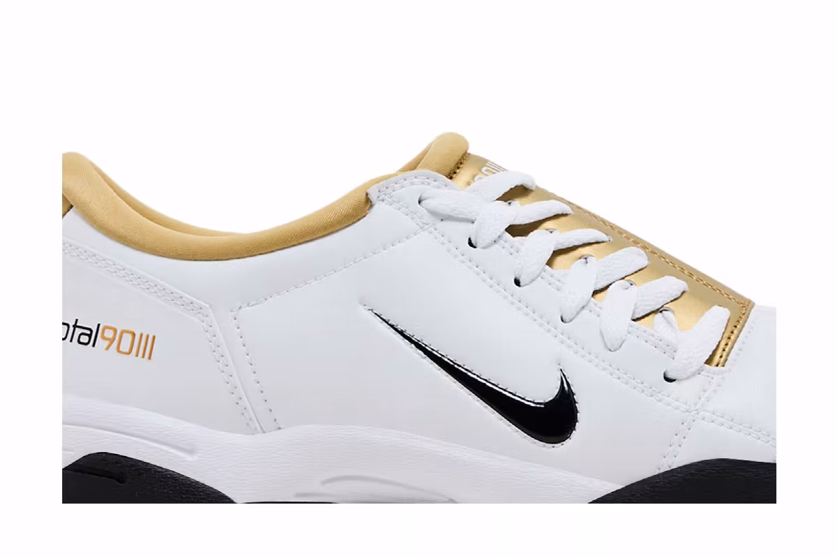 Nike Total 90 3 SP White Metallic Gold, view 3