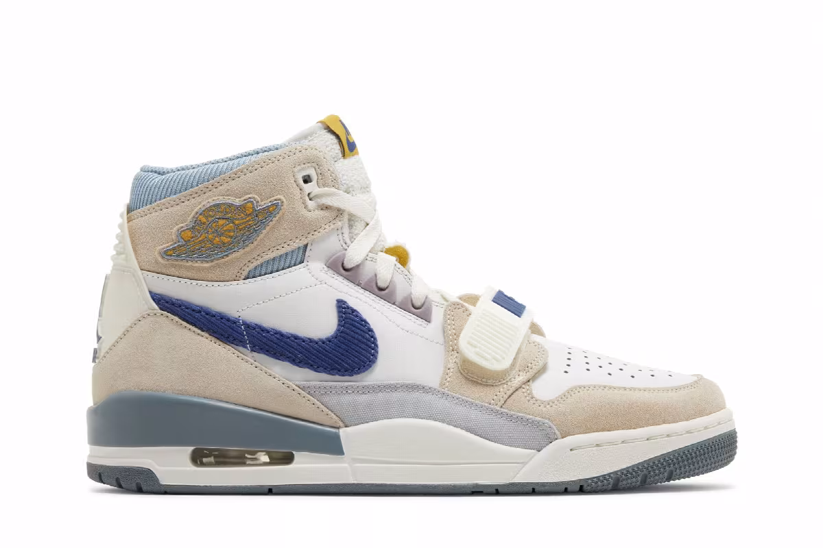 Air Jordan Legacy 312 Corduroy Swoosh - White Mystic Navy, view 2