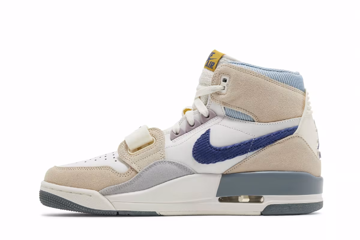 Air Jordan Legacy 312 Corduroy Swoosh - White Mystic Navy, view 4