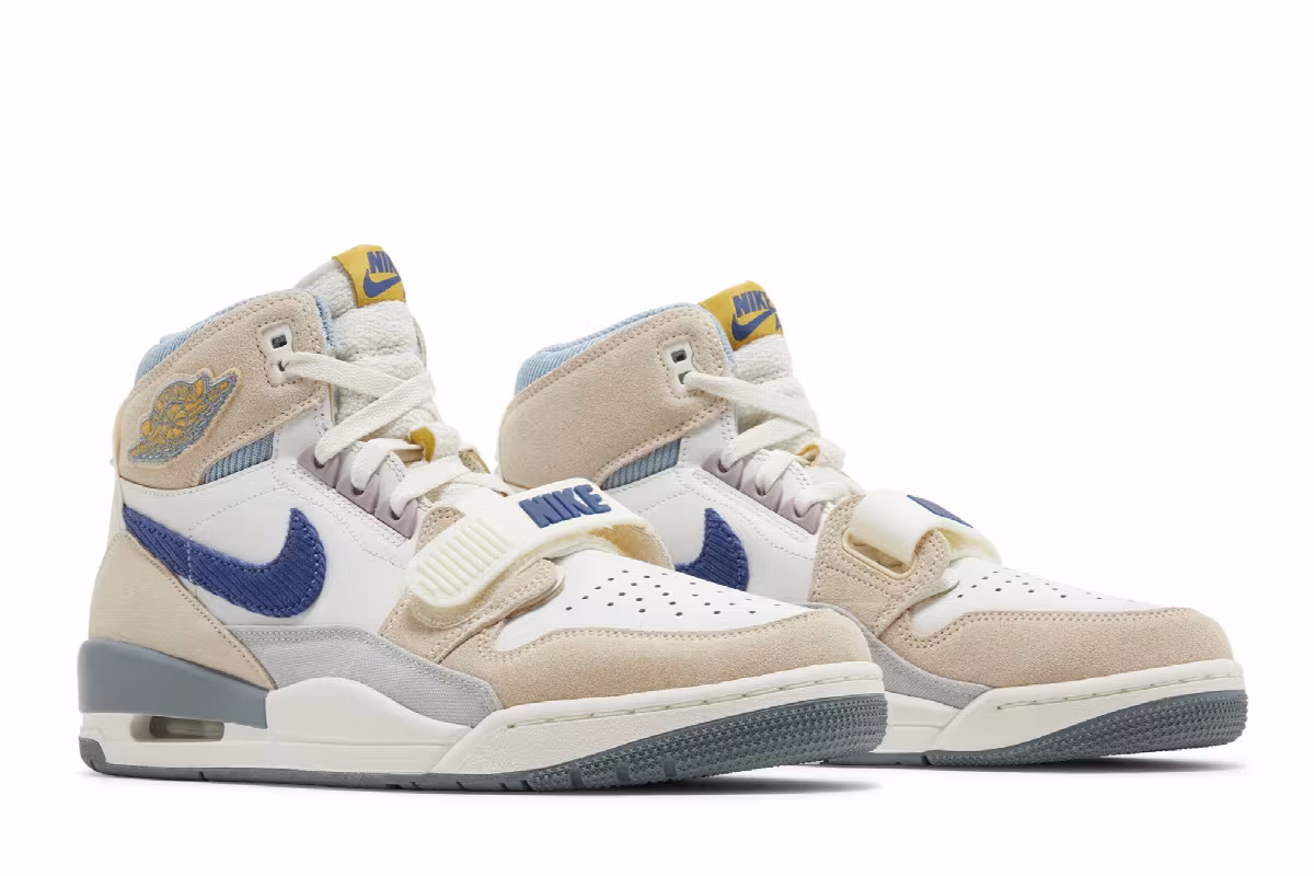 Air Jordan Legacy 312 Corduroy Swoosh - White Mystic Navy, view 9