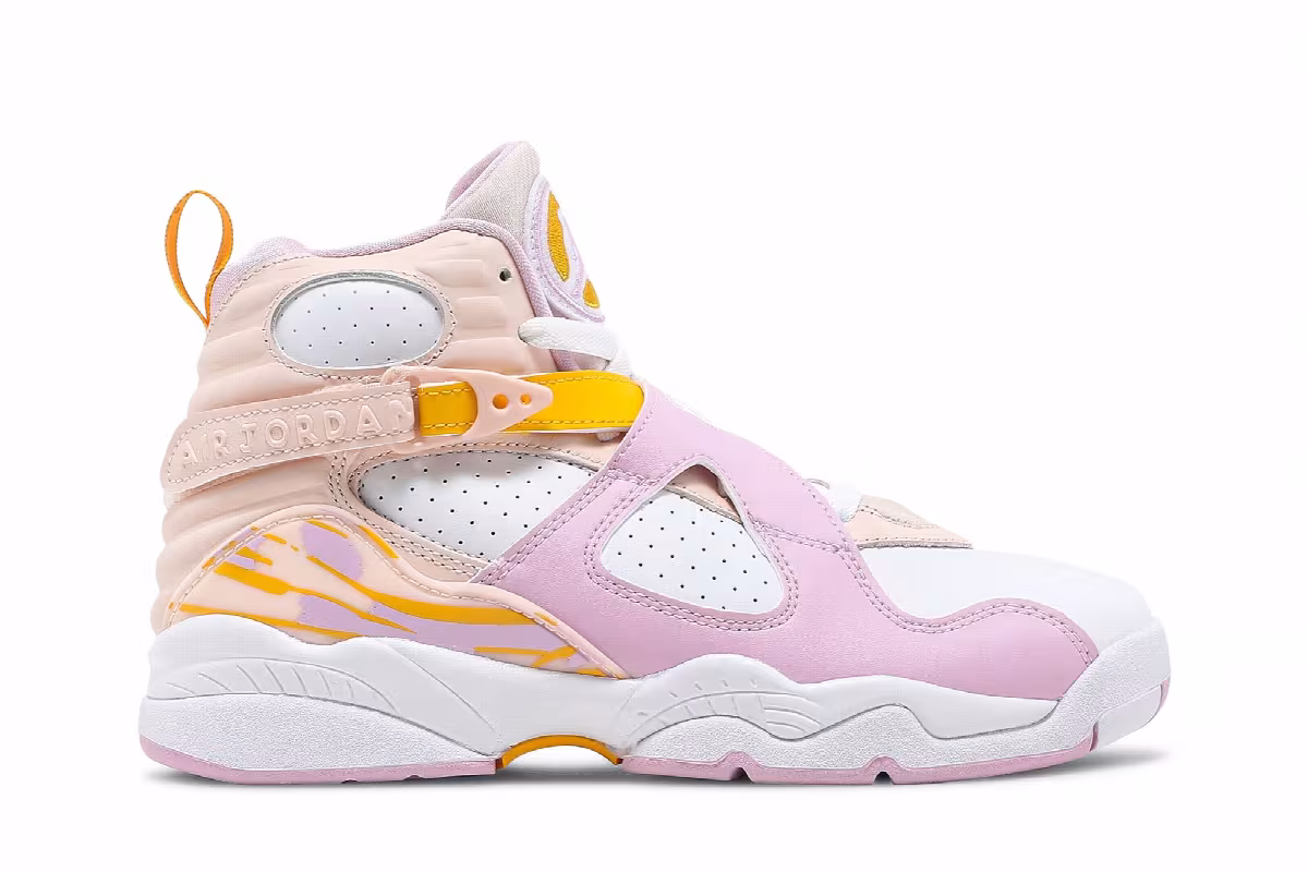 Air Jordan 8 GS Light Arctic Pink, view 2
