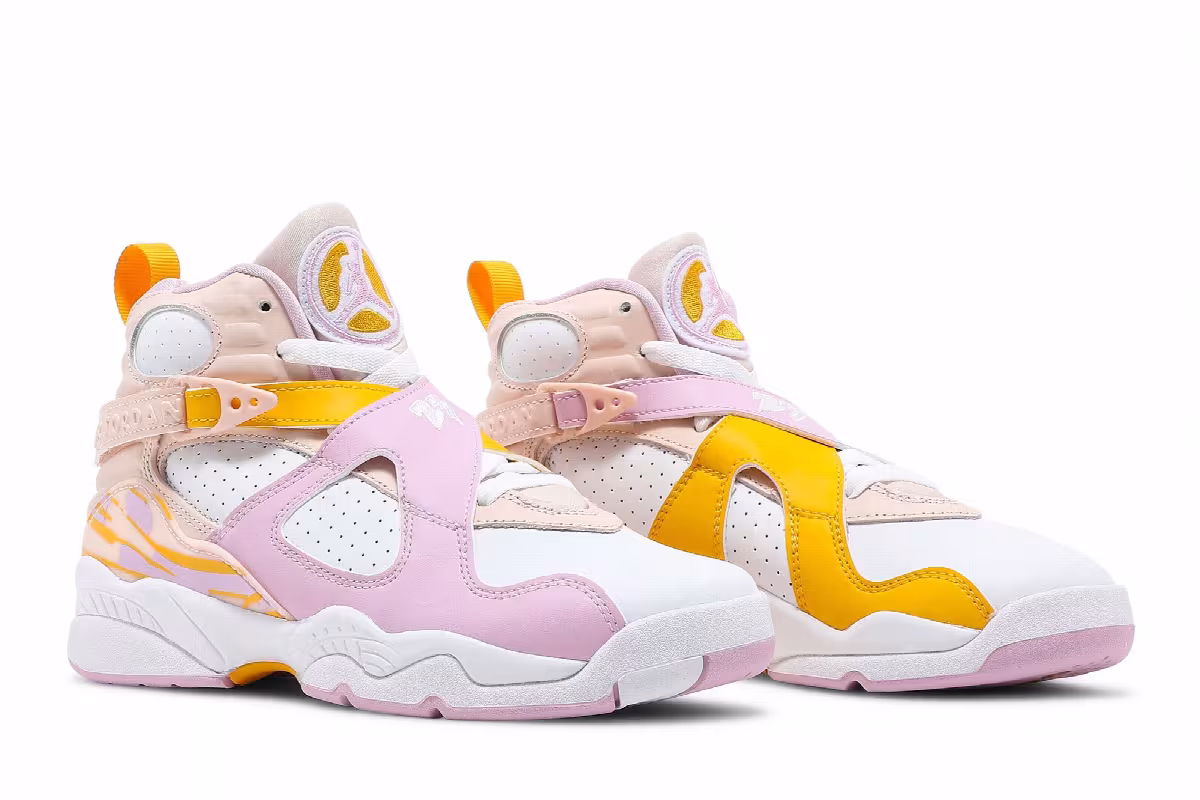 Air Jordan 8 GS Light Arctic Pink, view 9