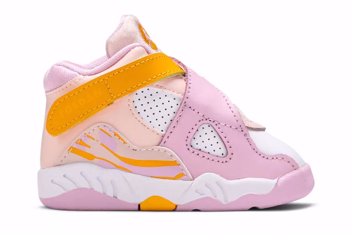 Air Jordan 8 TD Light Arctic Pink, view 2