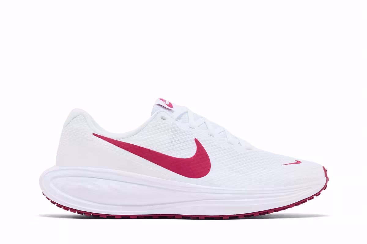 Nike Women's Revolution 8 White Sweet Beet, view 2