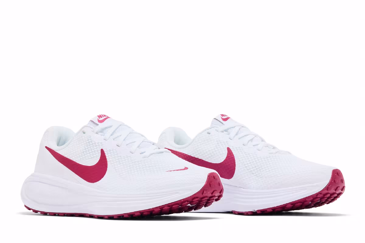 Nike Women's Revolution 8 White Sweet Beet, view 9