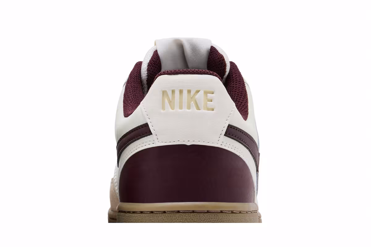 Nike Court Vision Low Sail Burgundy Crush, view 8