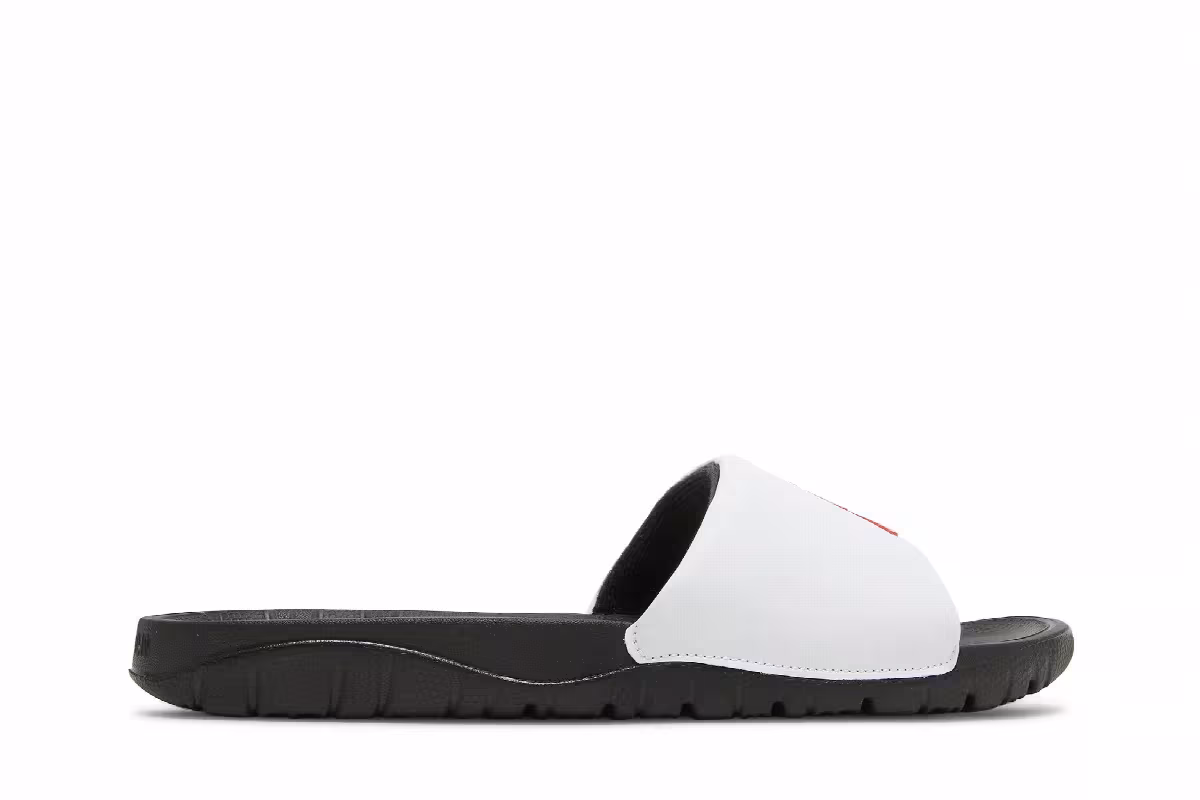 Air Jordan Break Slide White Black, view 2