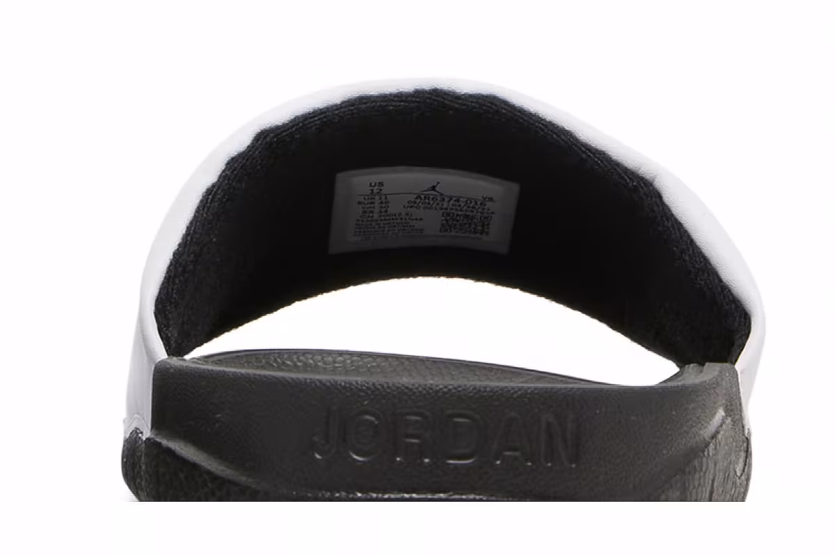 Air Jordan Break Slide White Black, view 8