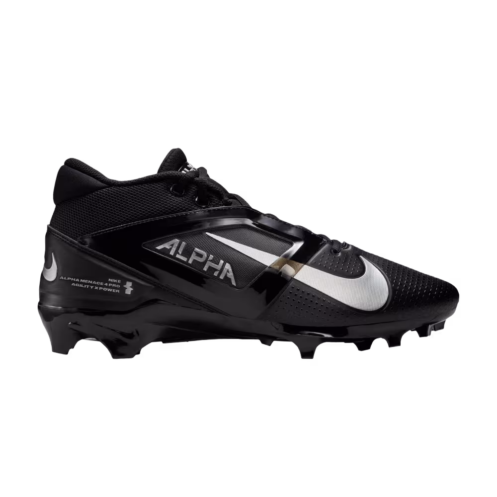 Nike Alpha Menace 4 Pro Black Metallic Silver