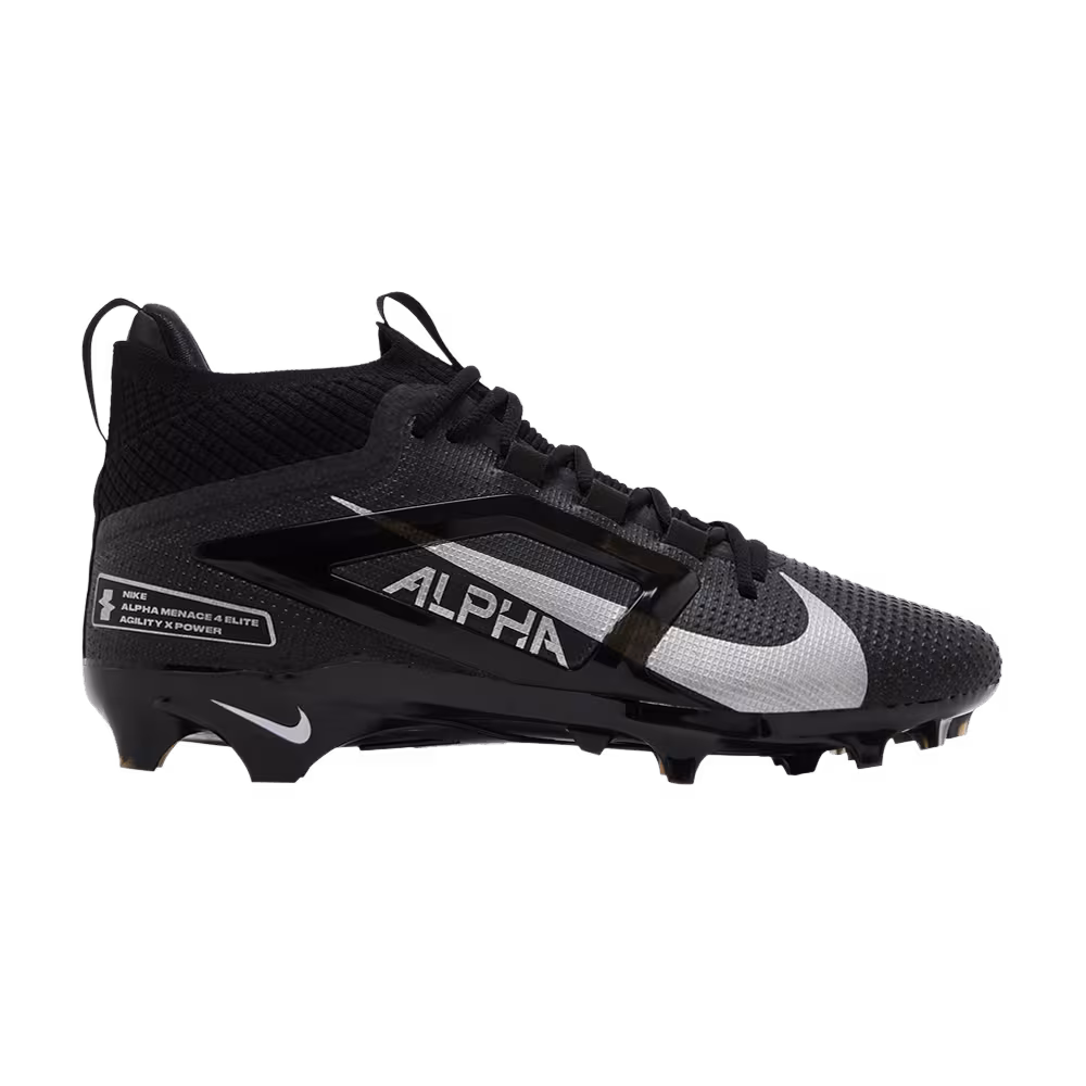 Nike Alpha Menace 4 Elite Black Metallic Silver