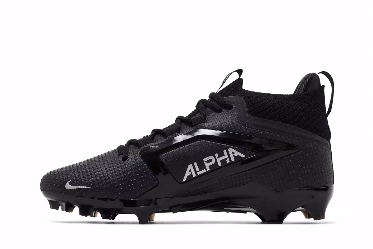 Nike Alpha Menace 4 Elite Black Metallic Silver, view 4
