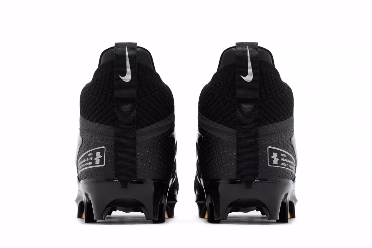 Nike Alpha Menace 4 Elite Black Metallic Silver, view 7