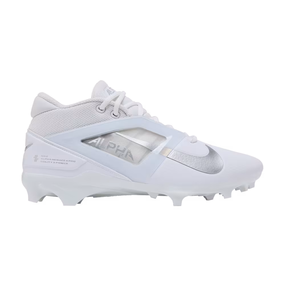 Nike Alpha Menace 4 Pro White Metallic Silver