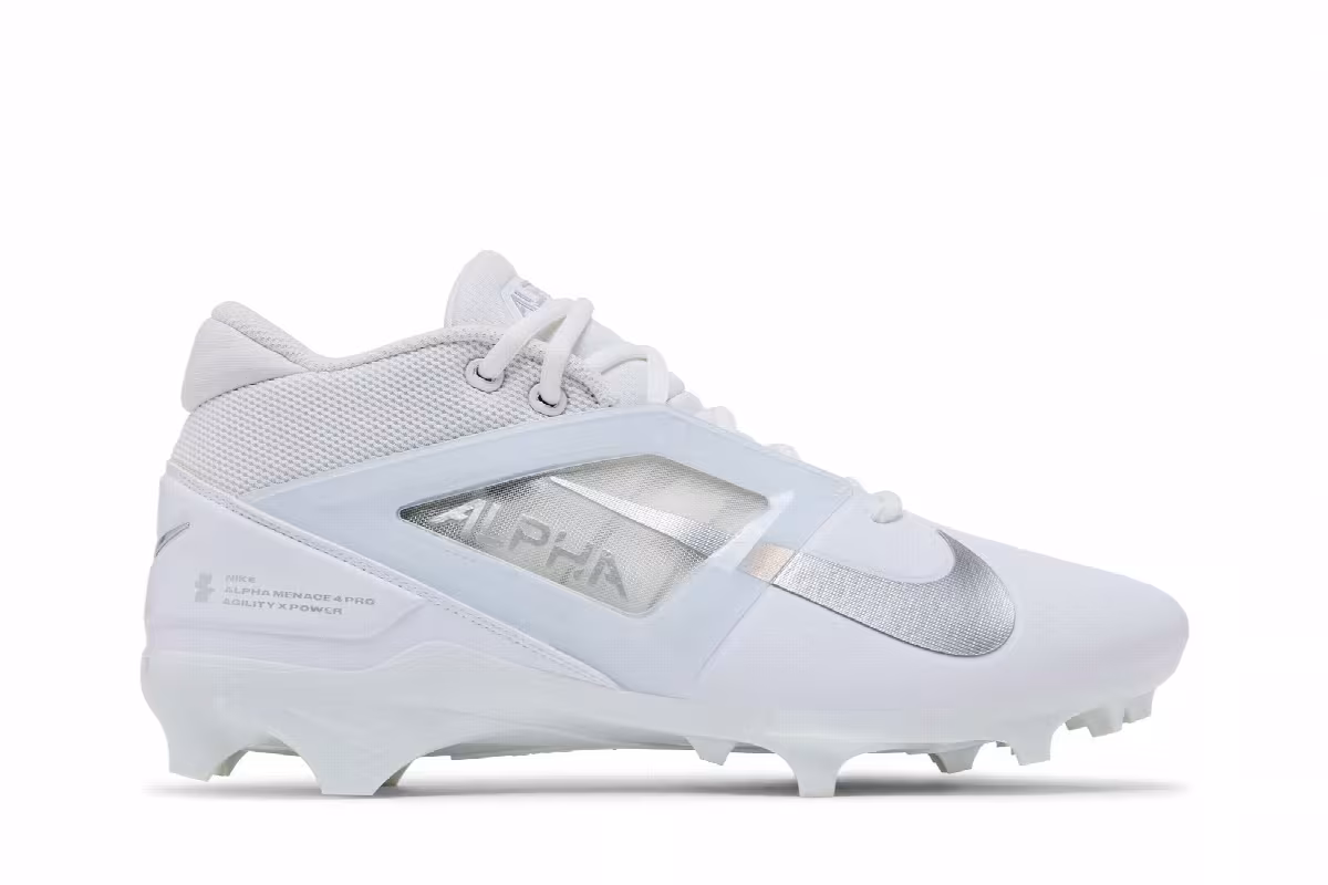 Nike Alpha Menace 4 Pro White Metallic Silver, view 2