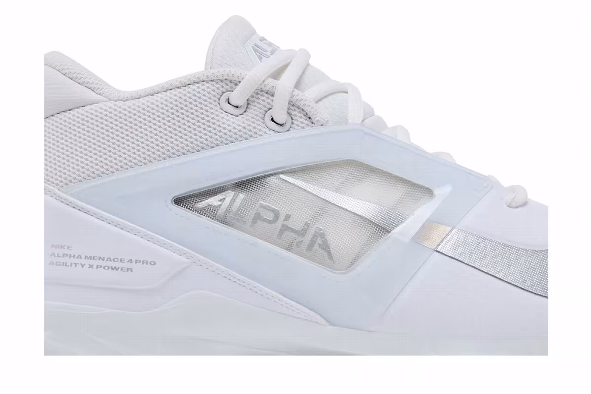 Nike Alpha Menace 4 Pro White Metallic Silver, view 3