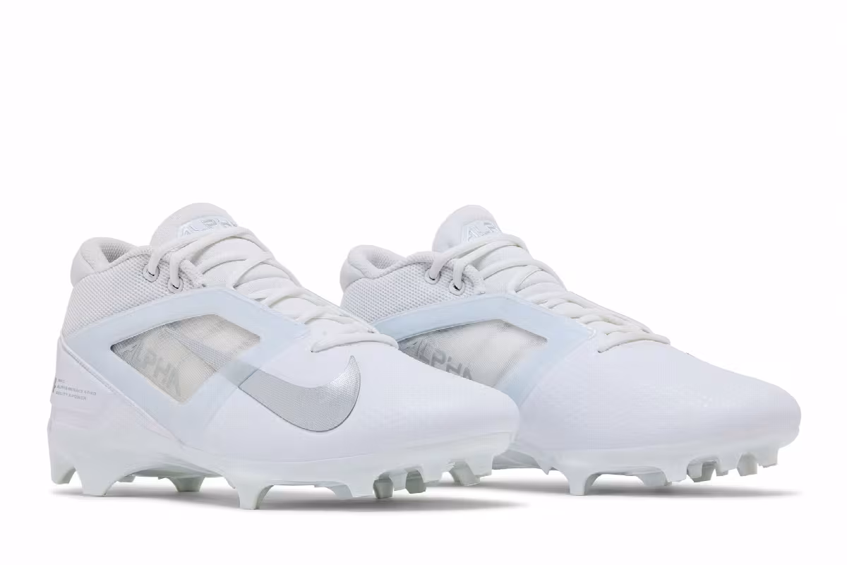 Nike Alpha Menace 4 Pro White Metallic Silver, view 9