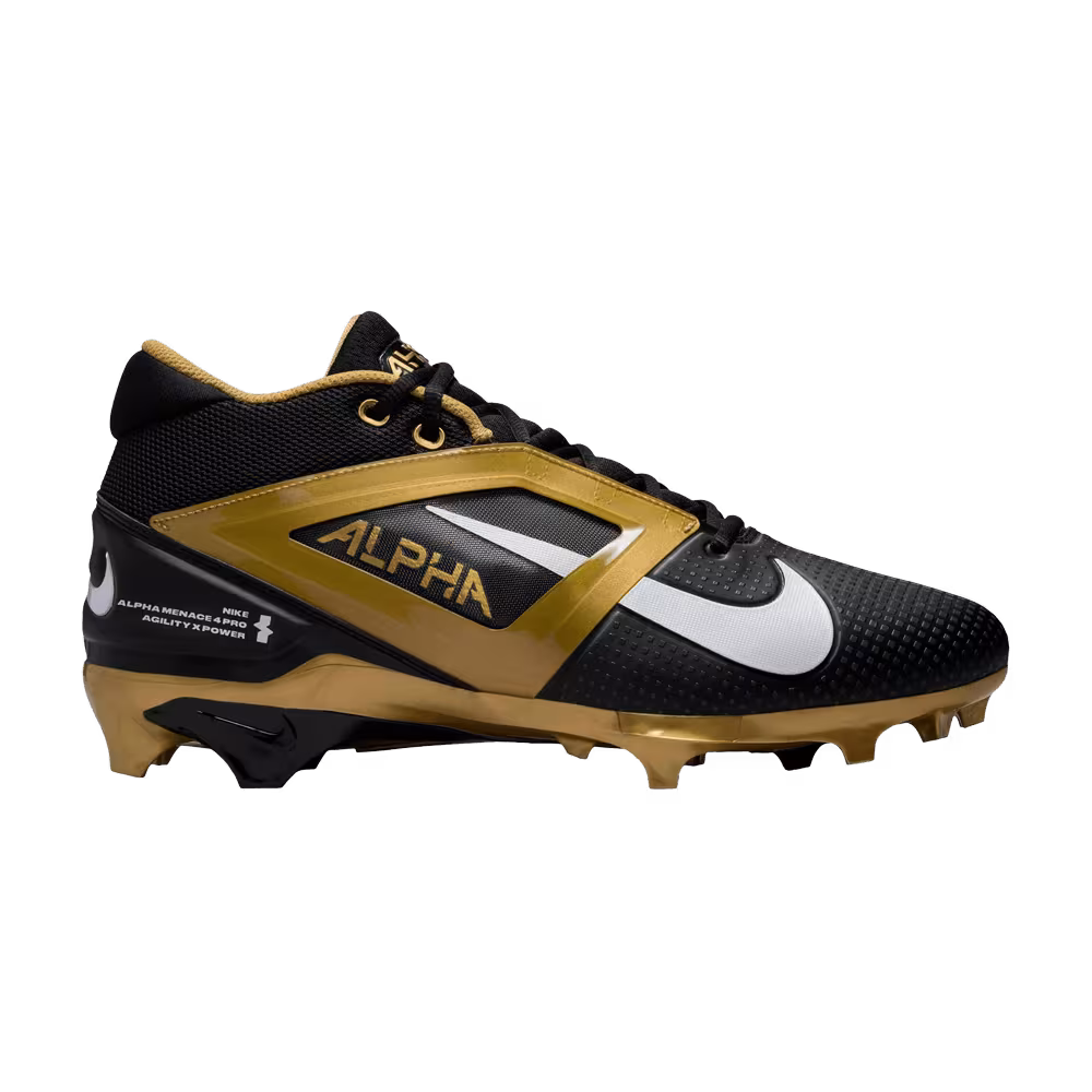 Nike Alpha Menace 4 Pro Black Metallic Gold