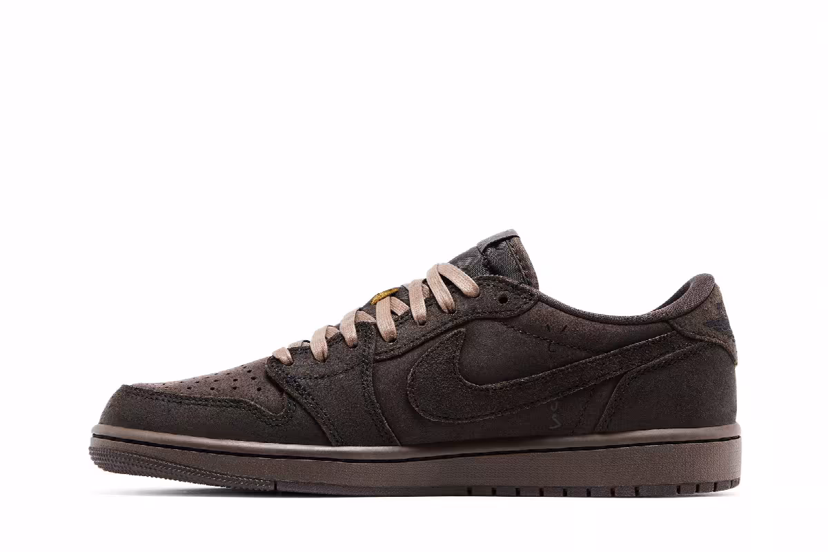 Travis Scott x Air Jordan 1 Low OG SP Velvet Brown, view 4