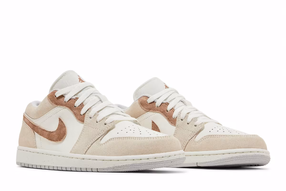 Air Jordan 1 Low SE Sail Archaeo Brown, view 9