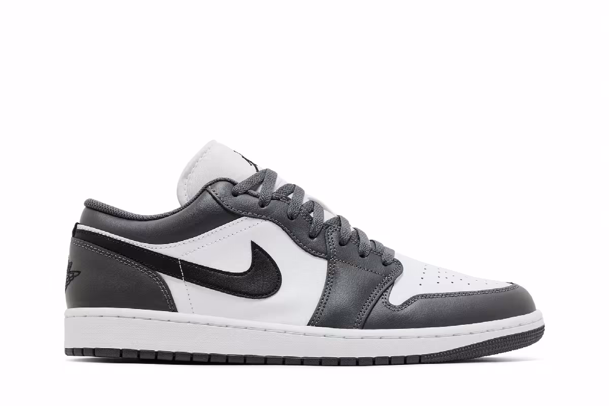 Air Jordan 1 Low Iron Grey Black, view 2