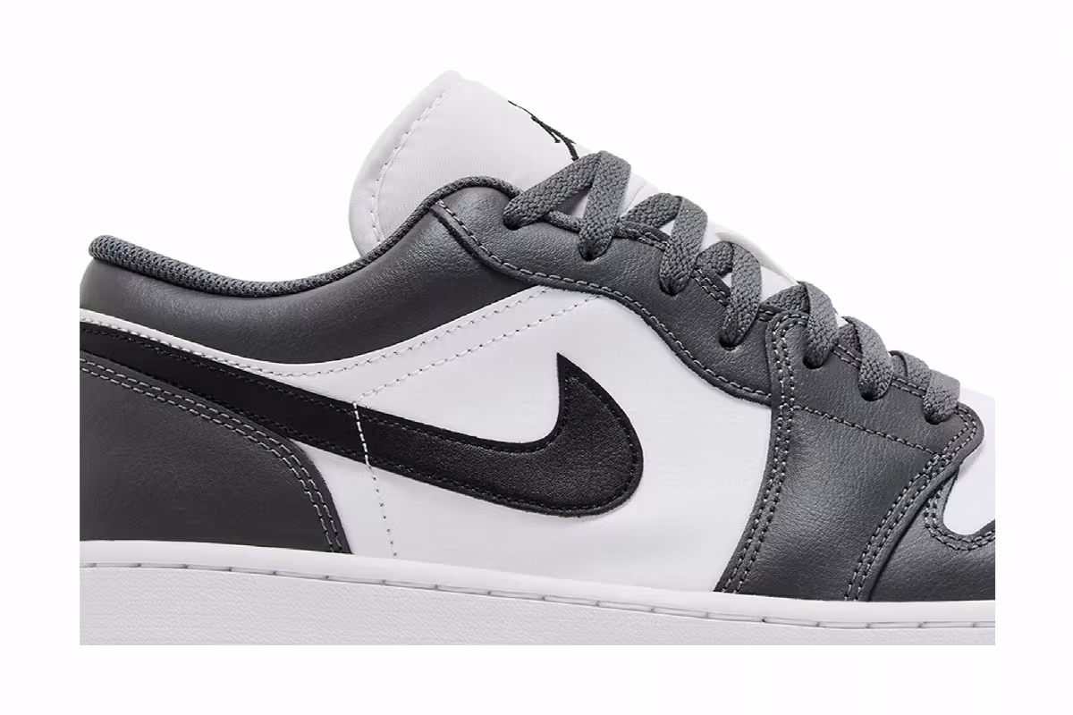 Air Jordan 1 Low Iron Grey Black, view 3