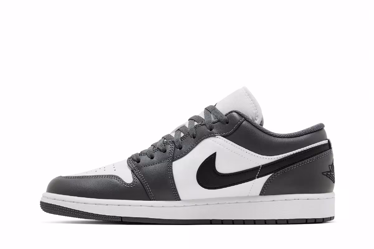 Air Jordan 1 Low Iron Grey Black, view 4