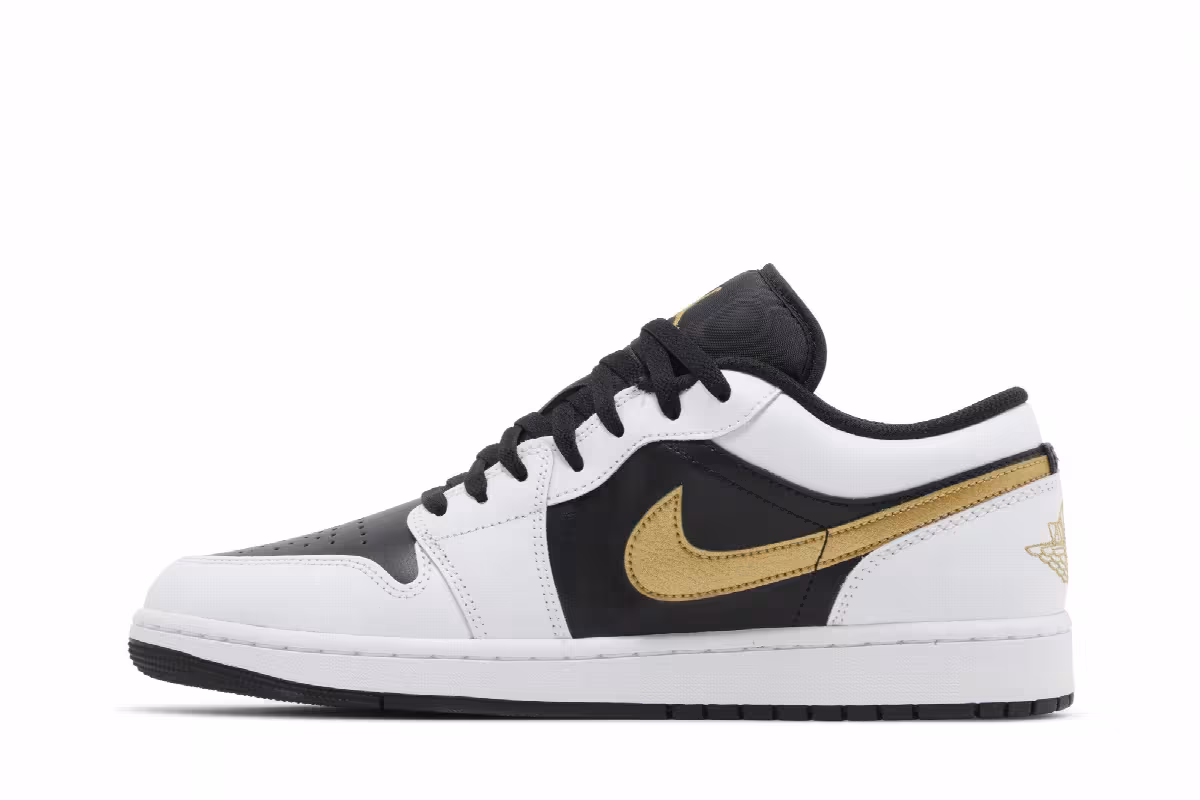 Air Jordan 1 Low Gold Swoosh, view 4