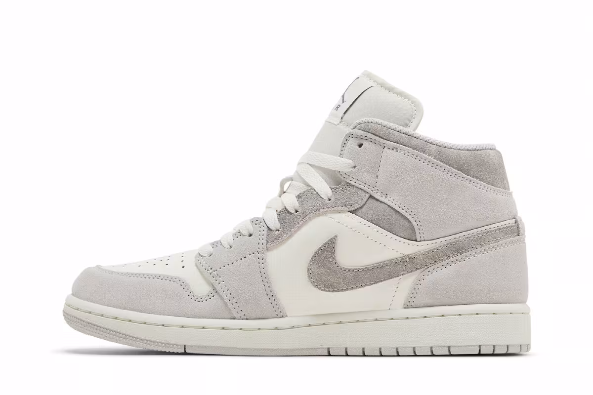 Air Jordan 1 Mid SE Neutral Grey Sail, view 4