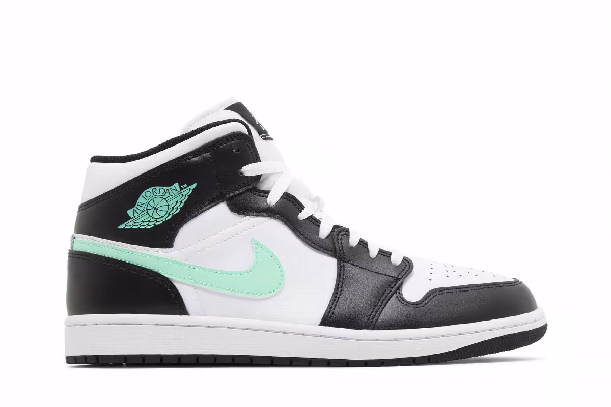Air Jordan 1 Mid Green Glow, view 2