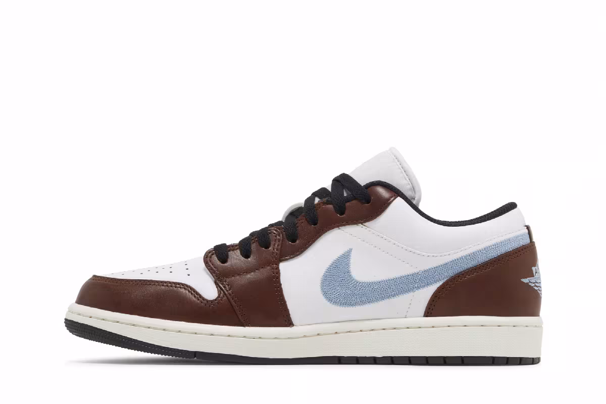 Air Jordan 1 Low SE Brown Blue Grey, view 4