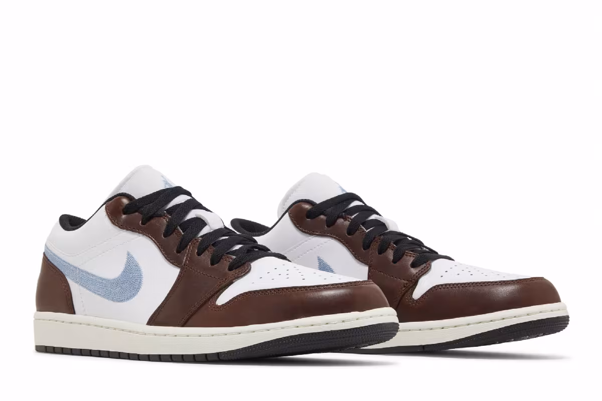Air Jordan 1 Low SE Brown Blue Grey, view 9