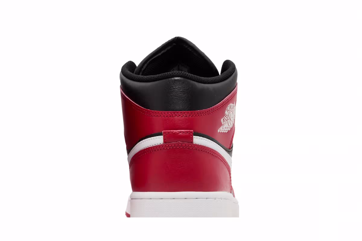 Air Jordan 1 Mid Gym Red Black White, view 8