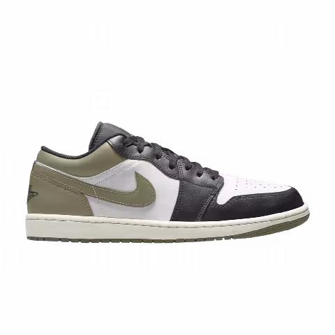 Air Jordan 1 Low 'Black Toe Medium Olive'
