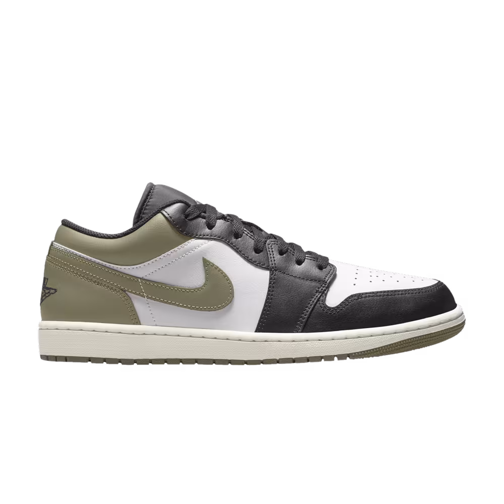 Air Jordan 1 Low Black Toe Medium Olive