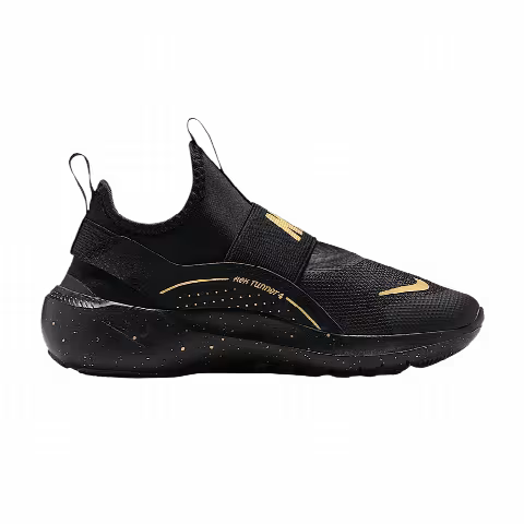 Nike Flex Runner 4 PS 'Black Metallic Gold'