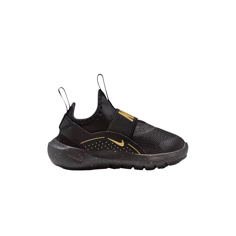 Nike Flex Runner 4 TD Black Metallic Gold