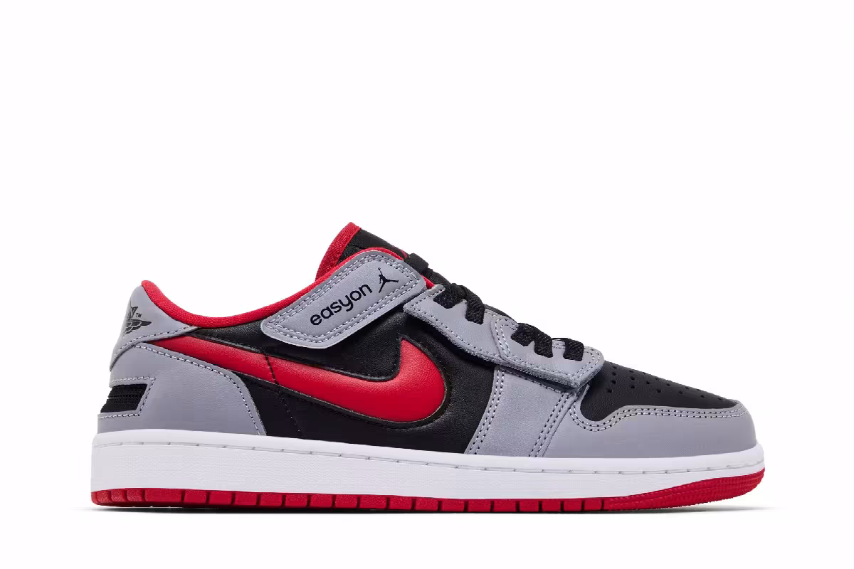 Air Jordan 1 Low FlyEase Cement Fire Red, view 2