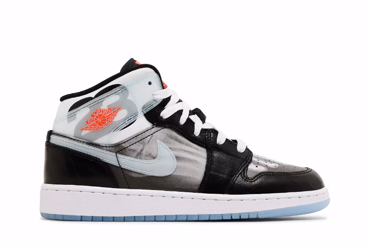 Air Jordan 1 Mid SS GS X-Ray, view 2