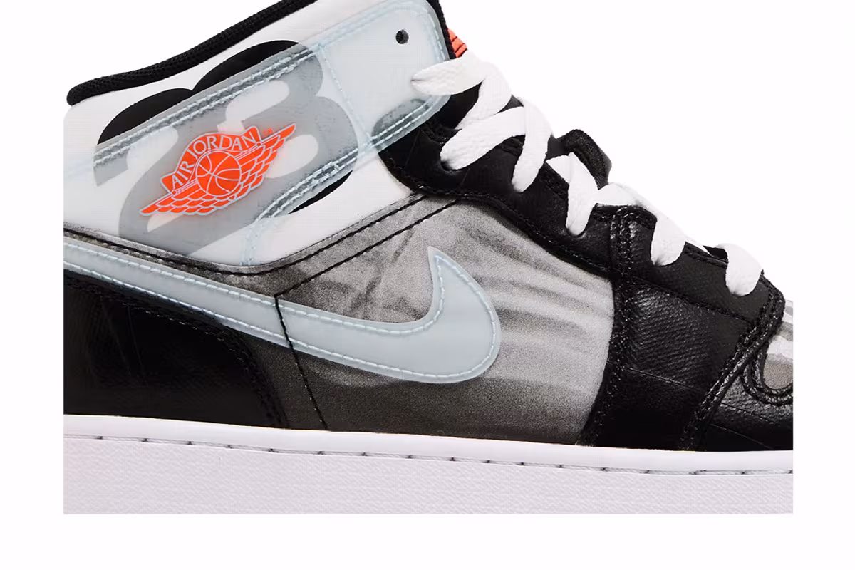 Air Jordan 1 Mid SS GS X-Ray, view 3
